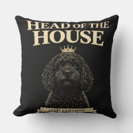 Funny Cockapoo Dad Gift | Head Of The House Kussen