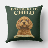 Funny Cockapoo Gift | Favourite Child Kussen (Achterkant)
