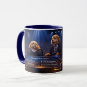 Funny Cockapoo Gift Mug | Who Ate The Sock Mok (Voorkant links)