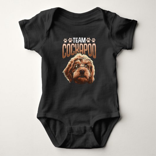 Funny Cockapoo Lover Dog Paw Cute Animal Romper (Voorkant)