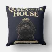 Funny Cockapoo Mum Gift | Queen Of The House Kussen (Achterkant)