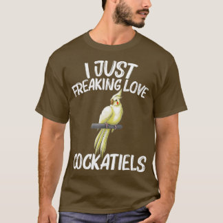 Funny Cockatiel Gift for Men Women Bird Parrot T-shirt