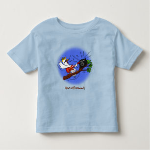 Funny cockatoo speelt rockgitaar cartoon kinder shirts