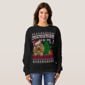 Funny Cocker Spaniel Kerstmis Ugly Sweater Dog Lo (Voorkant volledig)