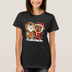 Funny Cocker Spaniel met kerstmis T-shirt