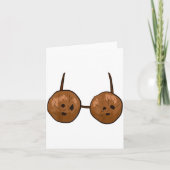 Funny Coconut Summer Coconuts Bra Funny Halloween Kaart (Voorkant)