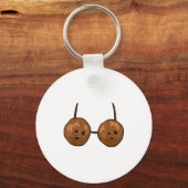 Funny Coconut Summer Coconuts Bra Funny Halloween Sleutelhanger (Voorkant)