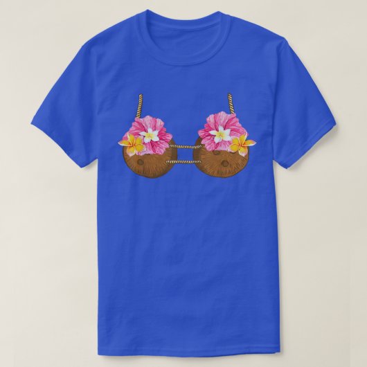 Funny Coconut Summer Coconuts Bra Funny Halloween  T-shirt (Design voorkant)
