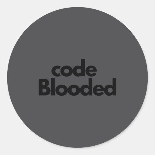 Funny Coder Computer Programmer Ronde Sticker (Voorkant)