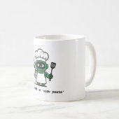 Funny Coder Mug — git commit made pasta (Devant droit)