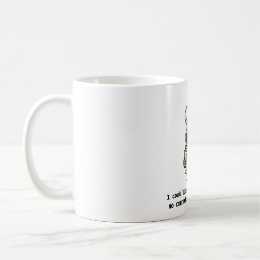 Funny Coder Mug — I Cook Like I Code (Gauche)