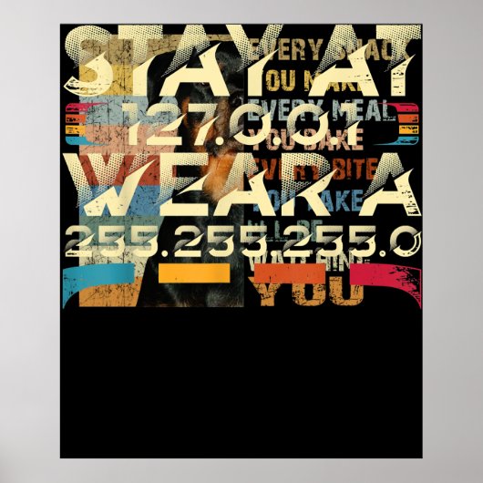 Funny Coding Engineer meme blijf bij 127.0.0.1 Poster (Voorkant)