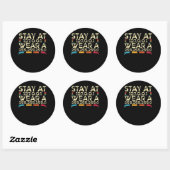 Funny Coding Engineer meme blijf bij 127.0.0.1 Ronde Sticker (Vel)