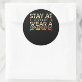 Funny Coding Engineer meme blijf bij 127.0.0.1 Ronde Sticker (Tas)