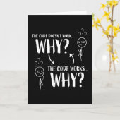 Funny Coding Programmer Gift voor Geek Kaart (Gele Bloem)