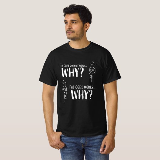 Funny Coding Programmer Gift voor Geek T-shirt (Voorkant volledig)