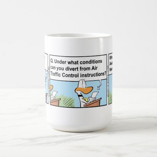 Funny Coffee Aviation Humor Mok (Center)