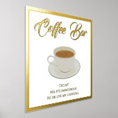Funny Coffee Bar Text Folie Print Poster (Laagn)