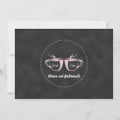 Funny Coffee Chalkboard Bridesmaid Brunch Kaart (Achterkant)