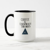 Funny Coffee & complottheorieën Mok (Links)