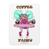 Funny Coffee Fairy Fleximagnet Magneet (Verticaal)