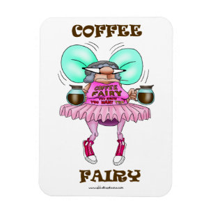 Funny Coffee Fairy Fleximagnet Magneet