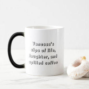 Funny Coffee Gezegde met Personalisatie Mok