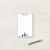Funny Coffee Golf Wine Personalized Post-it Notes (Op bureau)