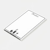 Funny Coffee Golf Wine Personalized Post-it Notes (Schuin)