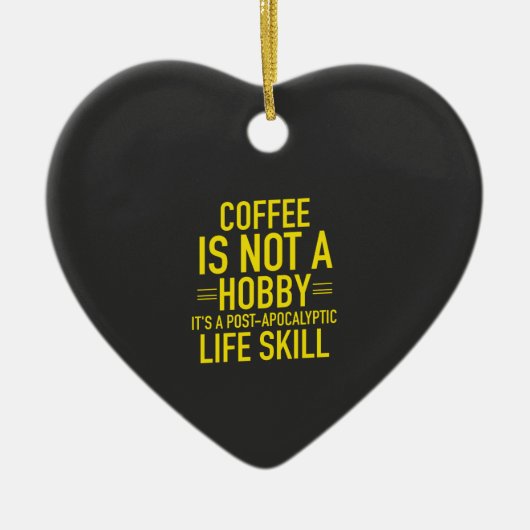 Funny Coffee Keramisch Ornament (Voorkant)