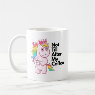 Funny Coffee Lover Mok Rainbow Unicorn