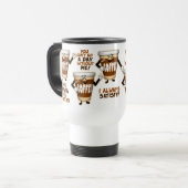 Funny Coffee Lover Reisbeker (Voorkant links)