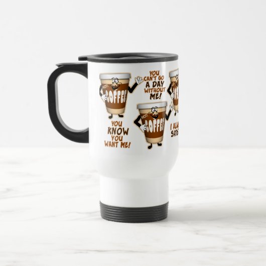 Funny Coffee Lover Reisbeker (Links)