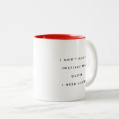 Funny Coffee Loves Quote Mug (Devant droit)