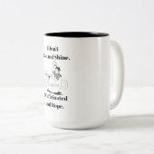 Funny Coffee Meme I Caffeinated and Hope Mug (Devant droit)