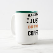 Funny Coffee Mok 15 oz, Green Coffee Cup, mok (Voorkant links)