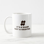 Funny Coffee Mok Gift - Het is een scherp, geen ha (Links)