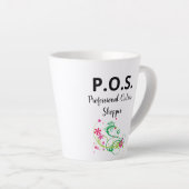 Funny Coffee Mok P.O.S. Professionele online winke (Rechterhoek)