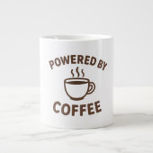 Funny Coffee Mok - "Powered by Coffee" Ontwerp (Voorkant)