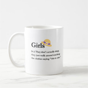 Funny Coffee Mok voor Shopaholic Girls