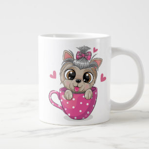 Funny Coffee Mugs - Jumbo Mok - Cute Dog Art Gift