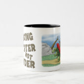 Funny Coffee Mugs: Werkster Tweekleurige Koffiemok (Center)