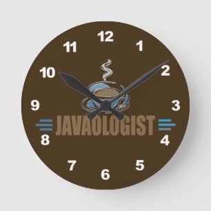 Funny Coffee Ronde Klok