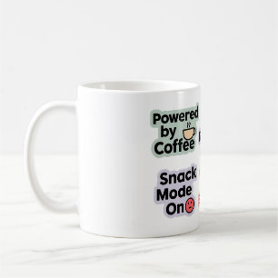 Funny Coffee & Snack Quote Mok