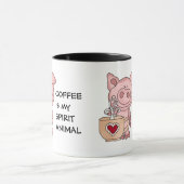 Funny Coffee Spirit Animal Mok (Midden)