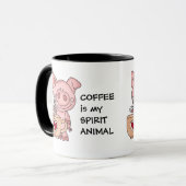 Funny Coffee Spirit Animal Mok (Voorkant links)