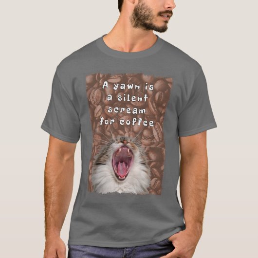 Funny Coffee T Shirt (Voorkant)