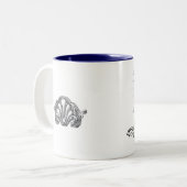 Funny Coffee, Tea, Mok, Cup Tweekleurige Koffiemok (Voorkant links)