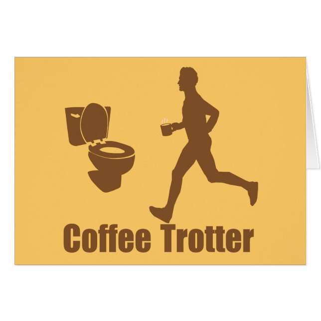Funny Coffee Trotter (Voorkant Horizontaal)