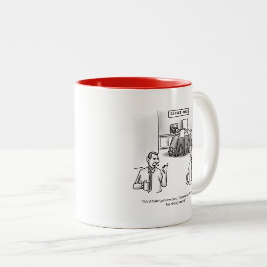 Funny Coffee Workplace Humor Mok (Voorkant rechts)